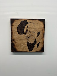 nelson mandela wood carving