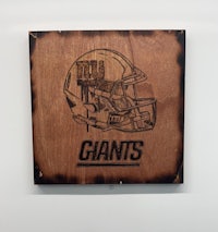 nfl giants wood sign